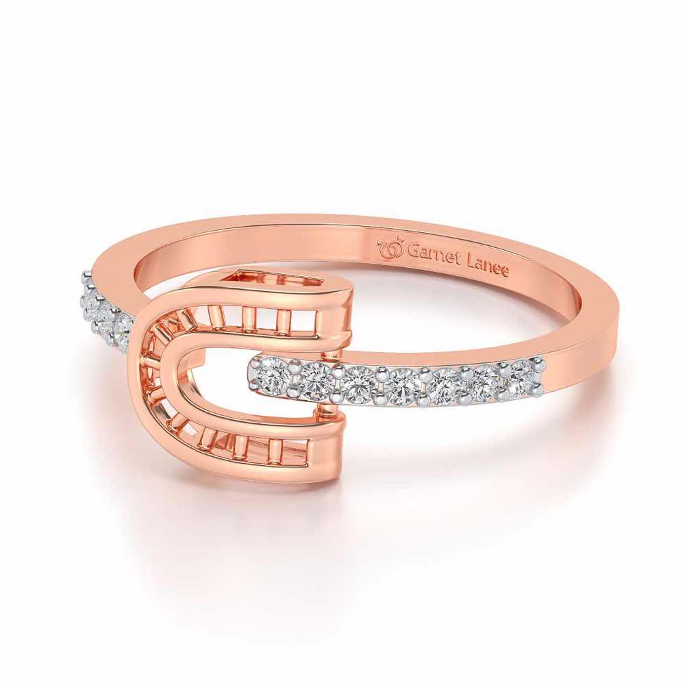 Adveta Silver Ring - Rose Gold - Image 2