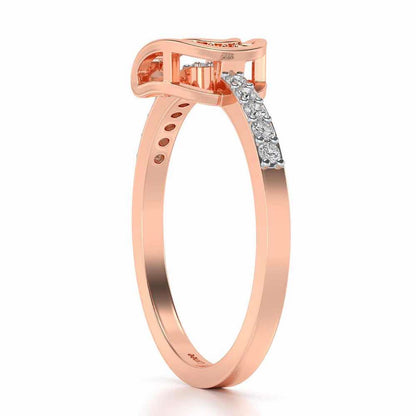 Adveta Silver Ring - Rose Gold - Image 3