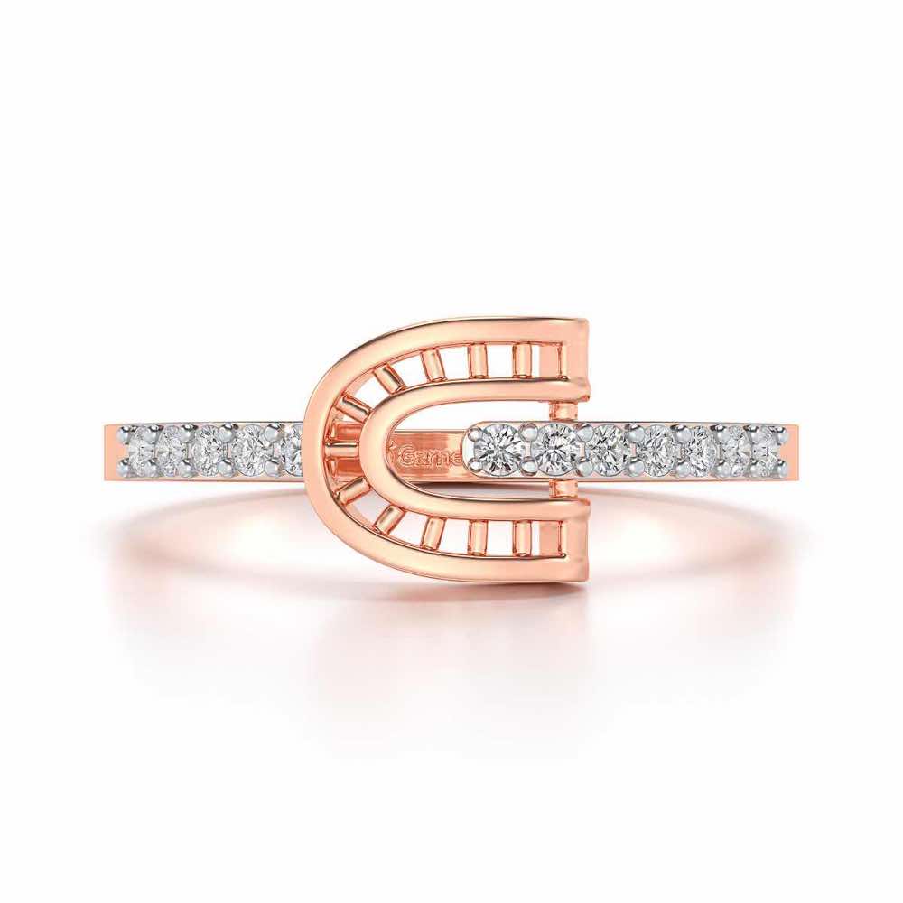 Adveta Silver Ring - Rose Gold - Image 4