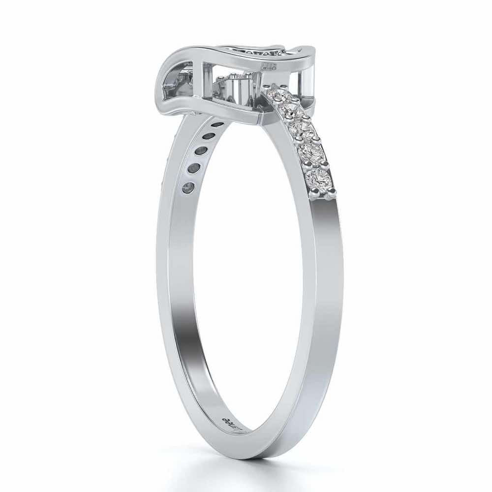 Adveta Silver Ring - White Gold - Image 3