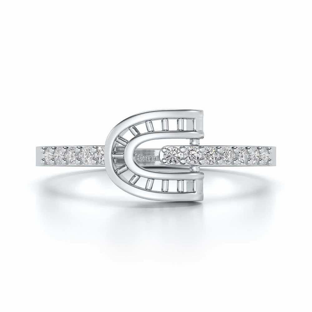Adveta Silver Ring - White Gold - Image 4