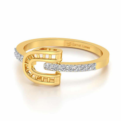 Adveta Silver Ring - Yellow Gold - Image 2
