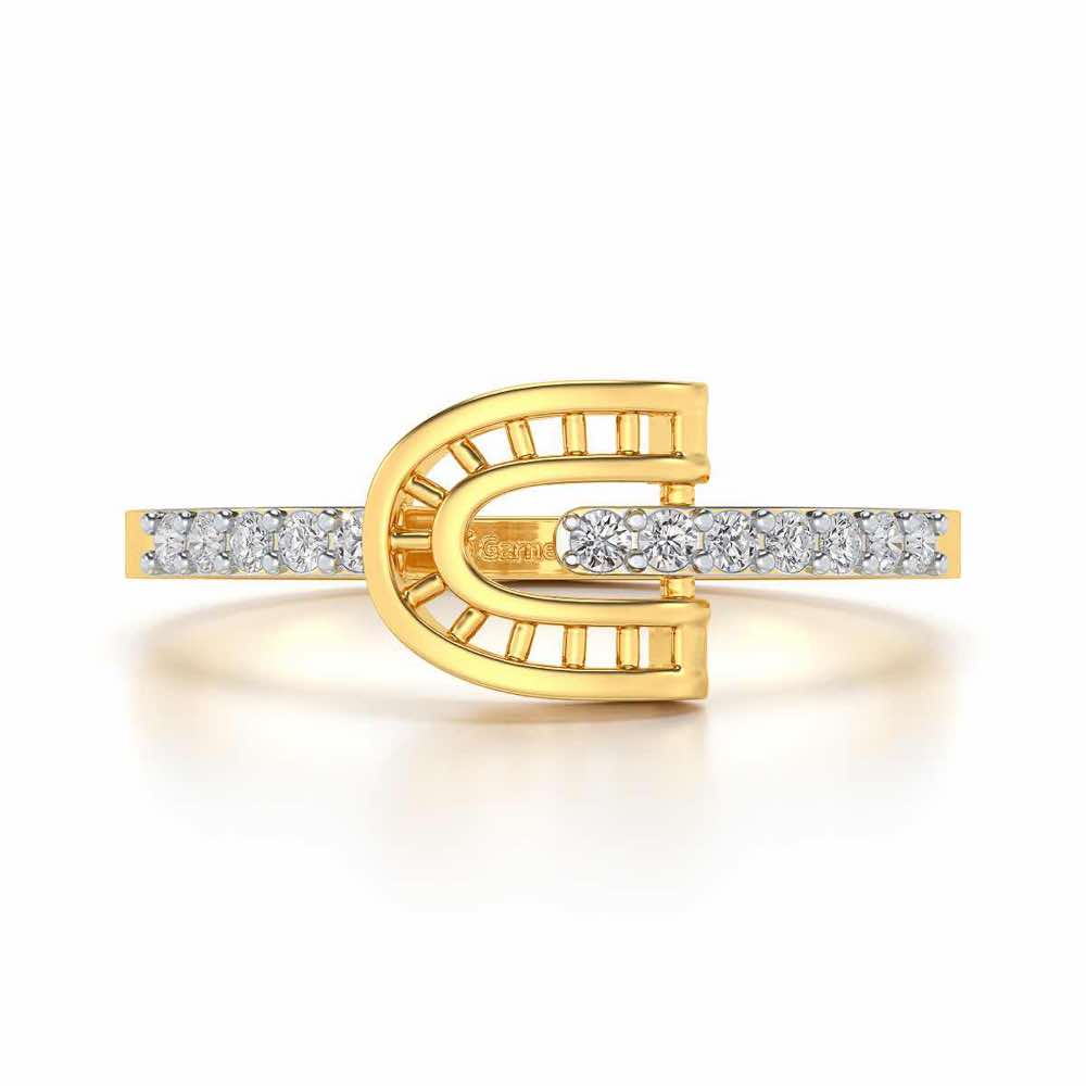 Adveta Silver Ring - Yellow Gold - Image 4