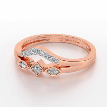 Advika Silver Ring - Rose Gold - Image 2