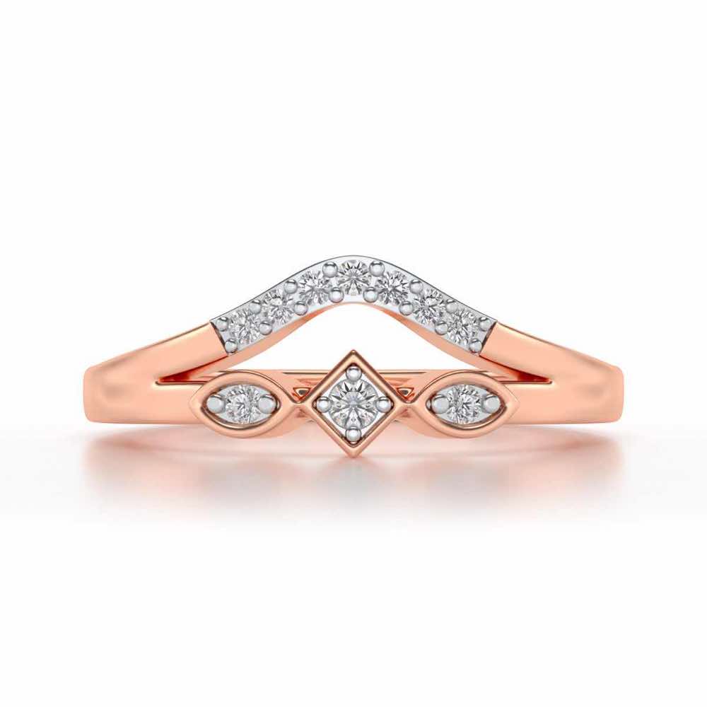 Advika Silver Ring - Rose Gold - Image 4