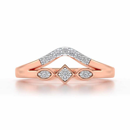 Advika Silver Ring - Rose Gold - Image 4