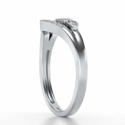 Advika Silver Ring - White Gold - Image 3