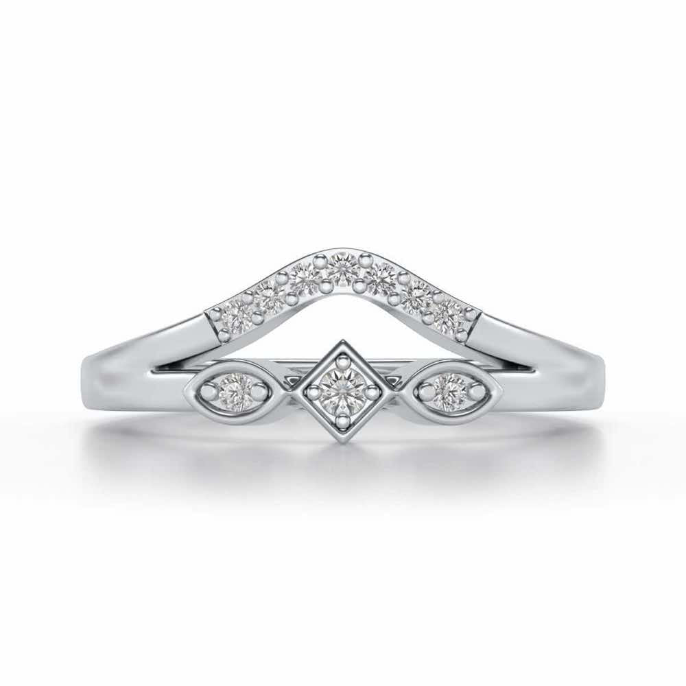 Advika Silver Ring - White Gold - Image 4