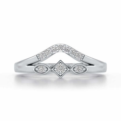 Advika Silver Ring - White Gold - Image 4