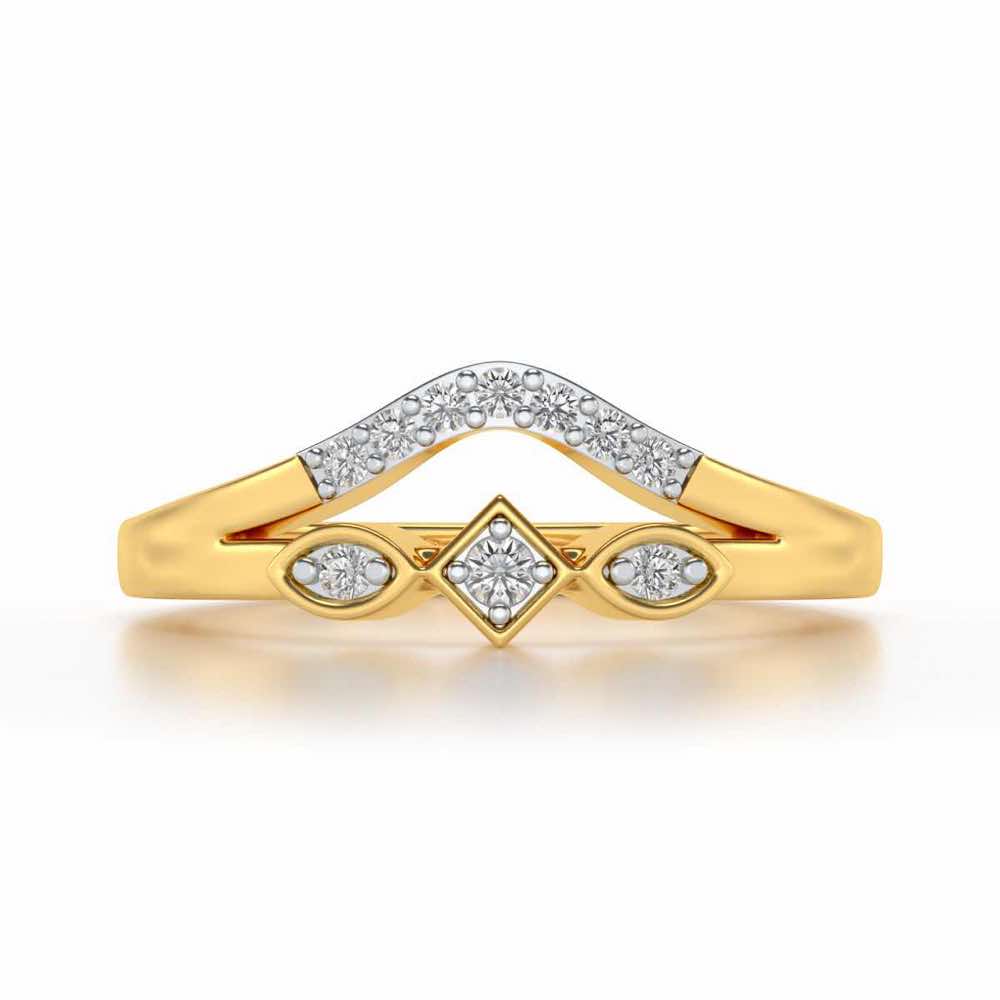 Advika Silver Ring - Yellow Gold - Image 4
