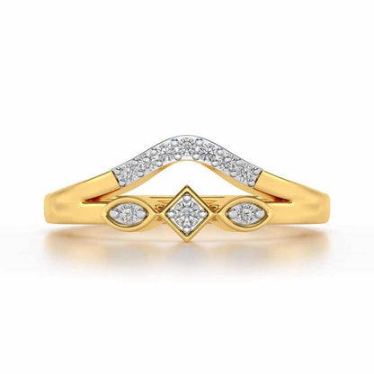 Advika Silver Ring - Yellow Gold - Image 4