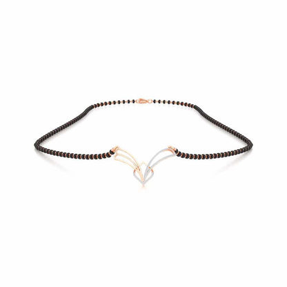 Agni Pariksha Silver Mangalsutra - Rose Gold - Image 3