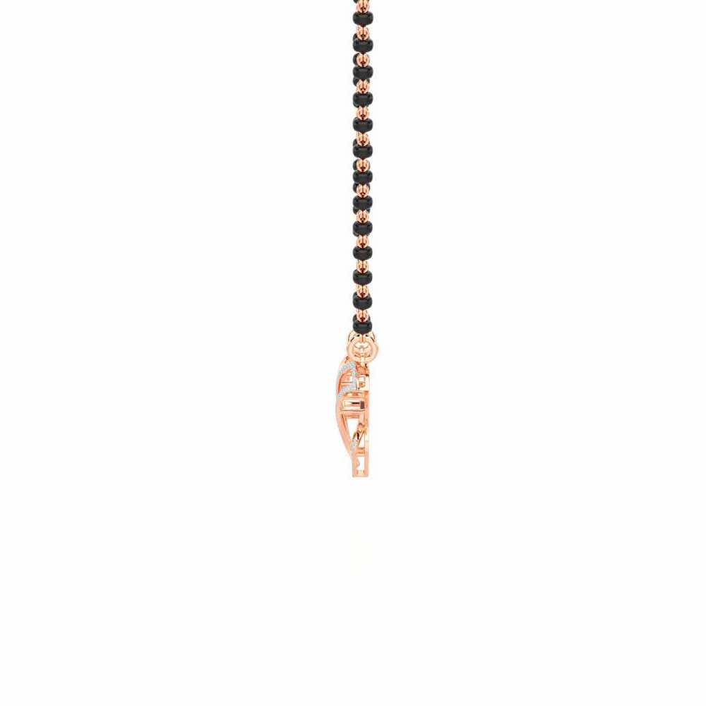 Agni Pariksha Silver Mangalsutra - Rose Gold - Image 4