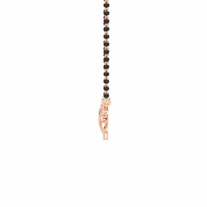 Agni Pariksha Silver Mangalsutra - Rose Gold - Image 4