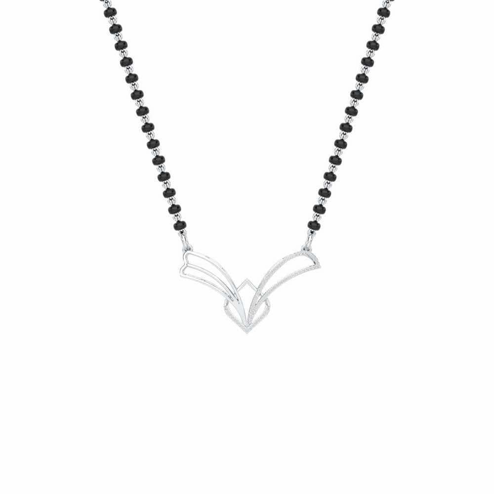 Agni Pariksha Silver Mangalsutra - White Gold - Image 1