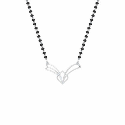 Agni Pariksha Silver Mangalsutra - White Gold - Image 1