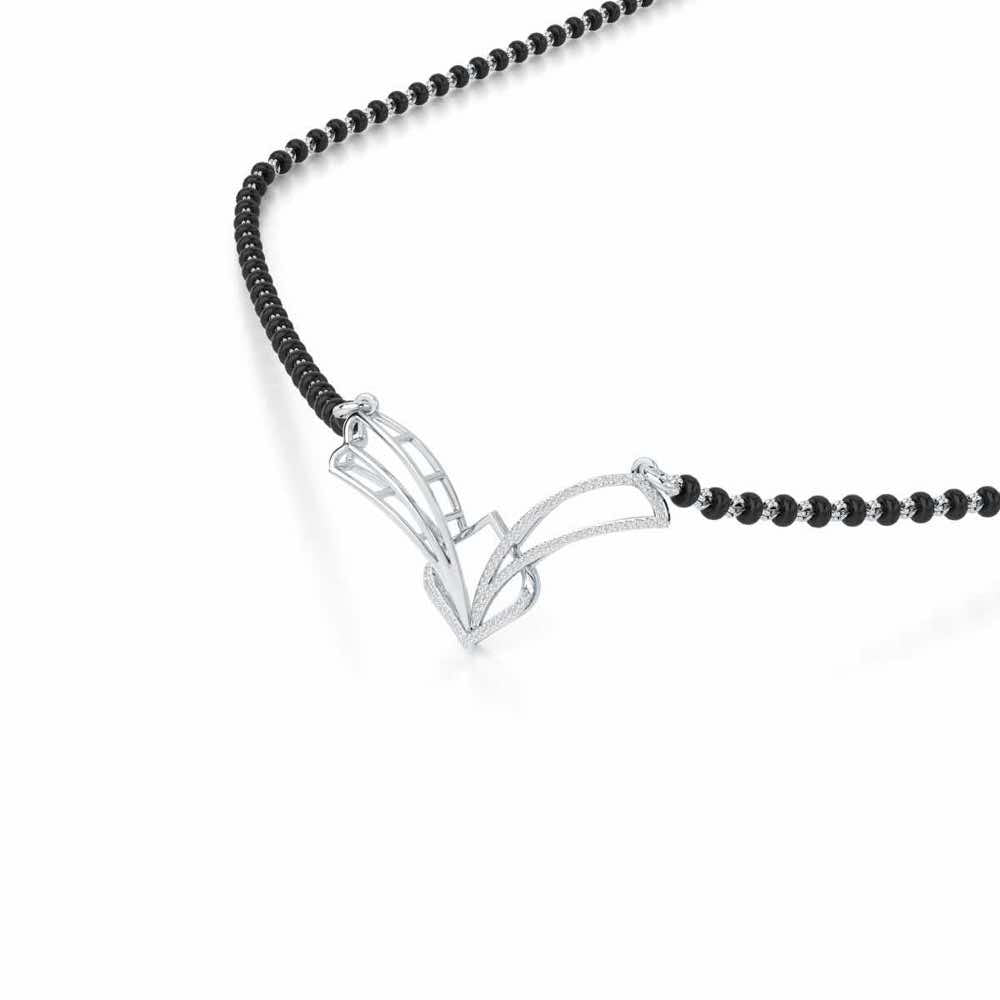 Agni Pariksha Silver Mangalsutra - White Gold - Image 2