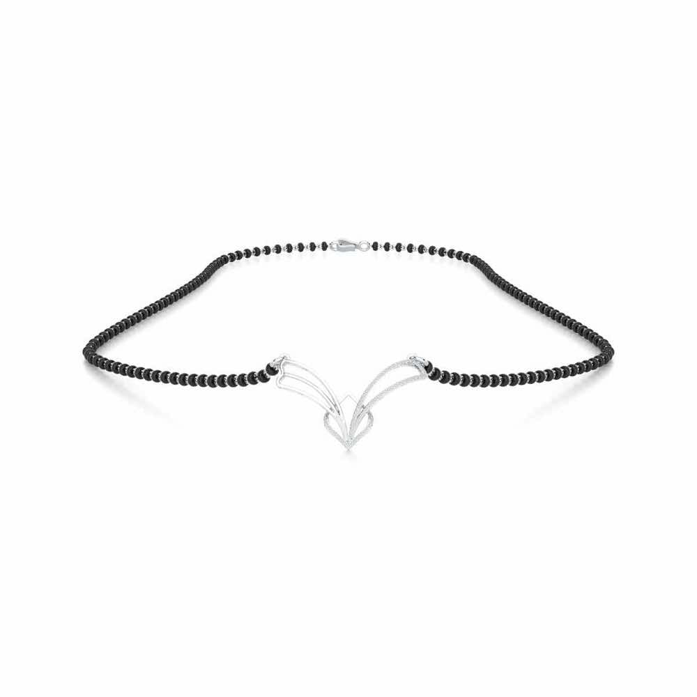 Agni Pariksha Silver Mangalsutra - White Gold - Image 3