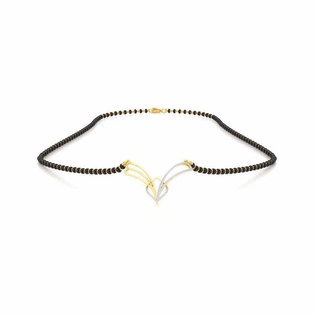 Agni Pariksha Silver Mangalsutra - Yellow Gold - Image 3