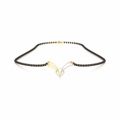 Agni Pariksha Silver Mangalsutra - Yellow Gold - Image 3
