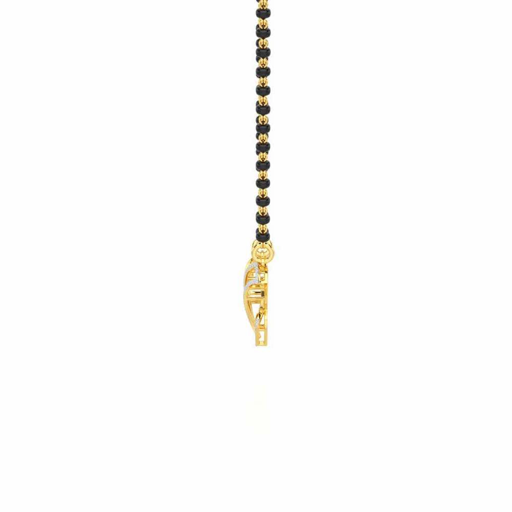 Agni Pariksha Silver Mangalsutra - Yellow Gold - Image 4