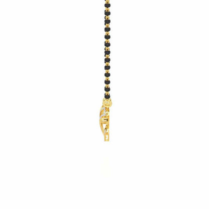 Agni Pariksha Silver Mangalsutra - Yellow Gold - Image 4