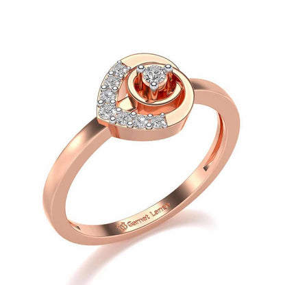 Ahana Silver Ring - Rose Gold - Image 1