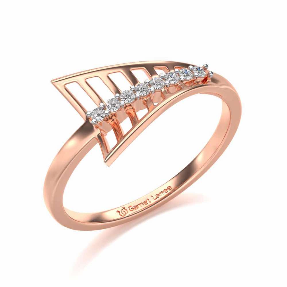 Airplane Silver Ring - Rose Gold - Image 1
