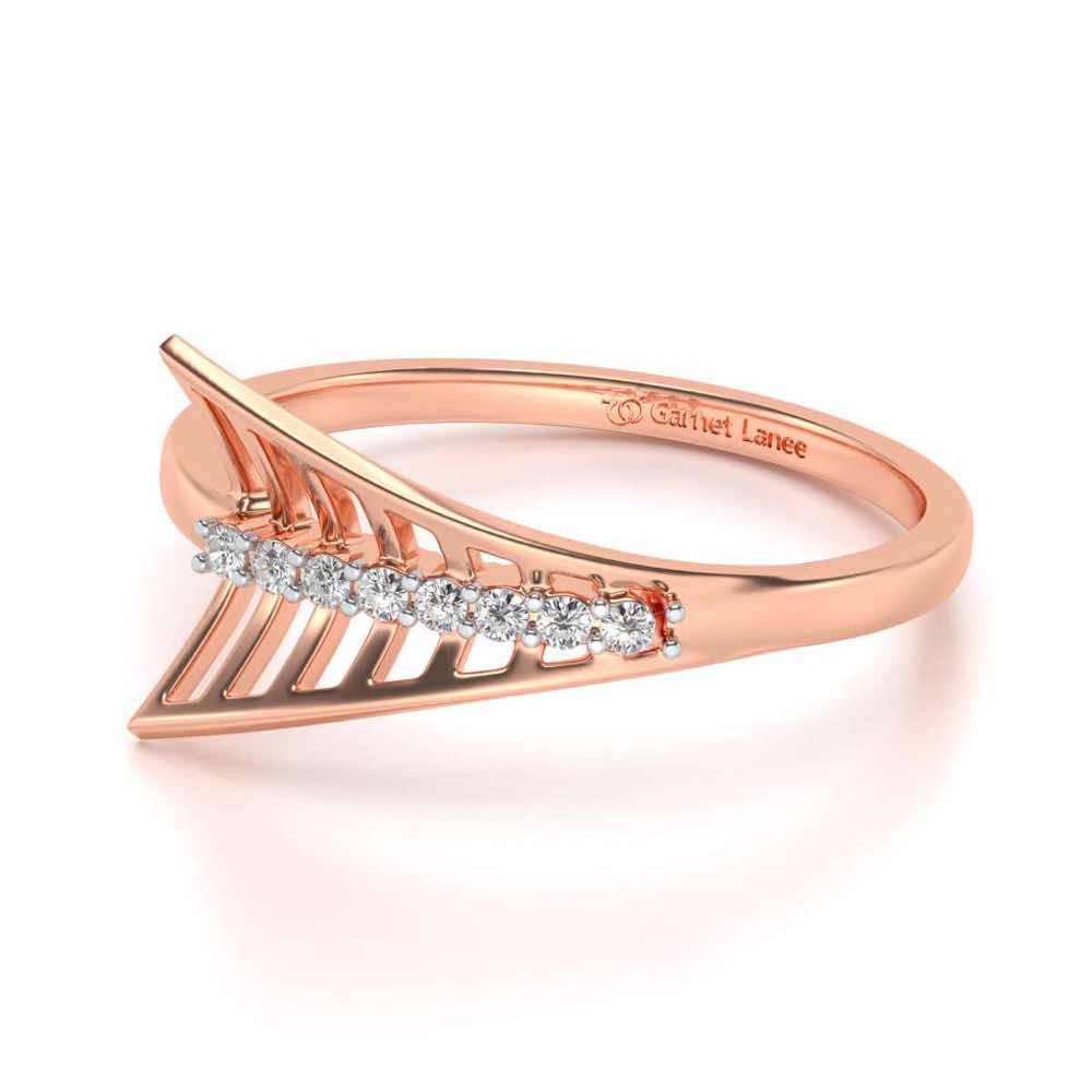 Airplane Silver Ring - Rose Gold - Image 2