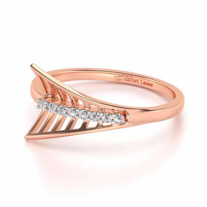 Airplane Silver Ring - Rose Gold - Image 2