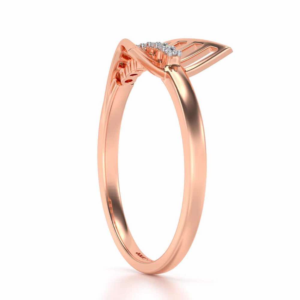 Airplane Silver Ring - Rose Gold - Image 3