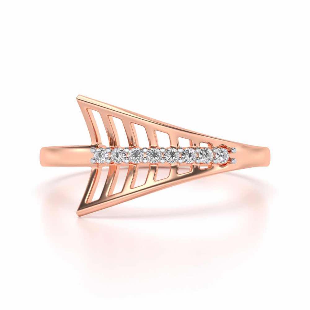 Airplane Silver Ring - Rose Gold - Image 4