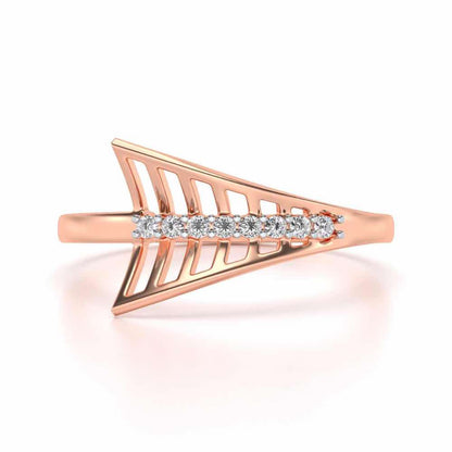 Airplane Silver Ring - Rose Gold - Image 4