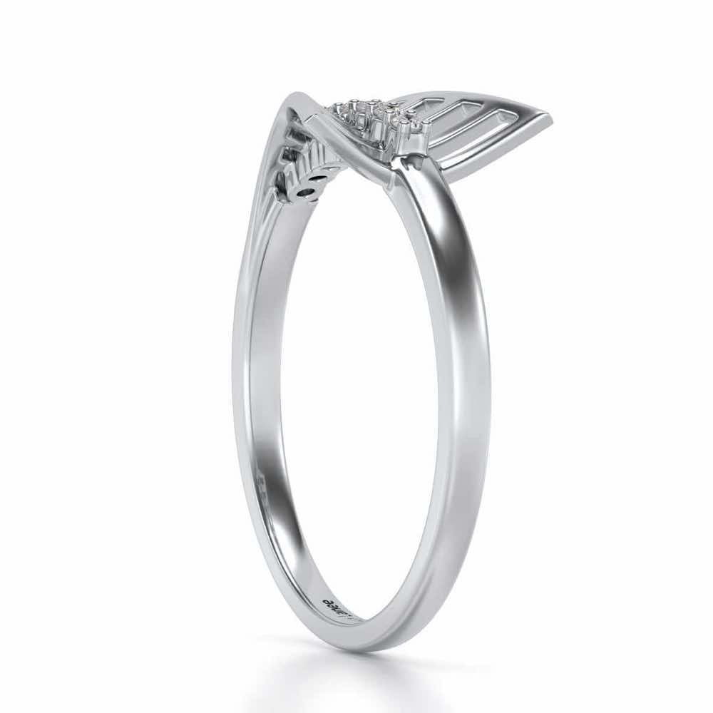 Airplane Silver Ring - White Gold - Image 3