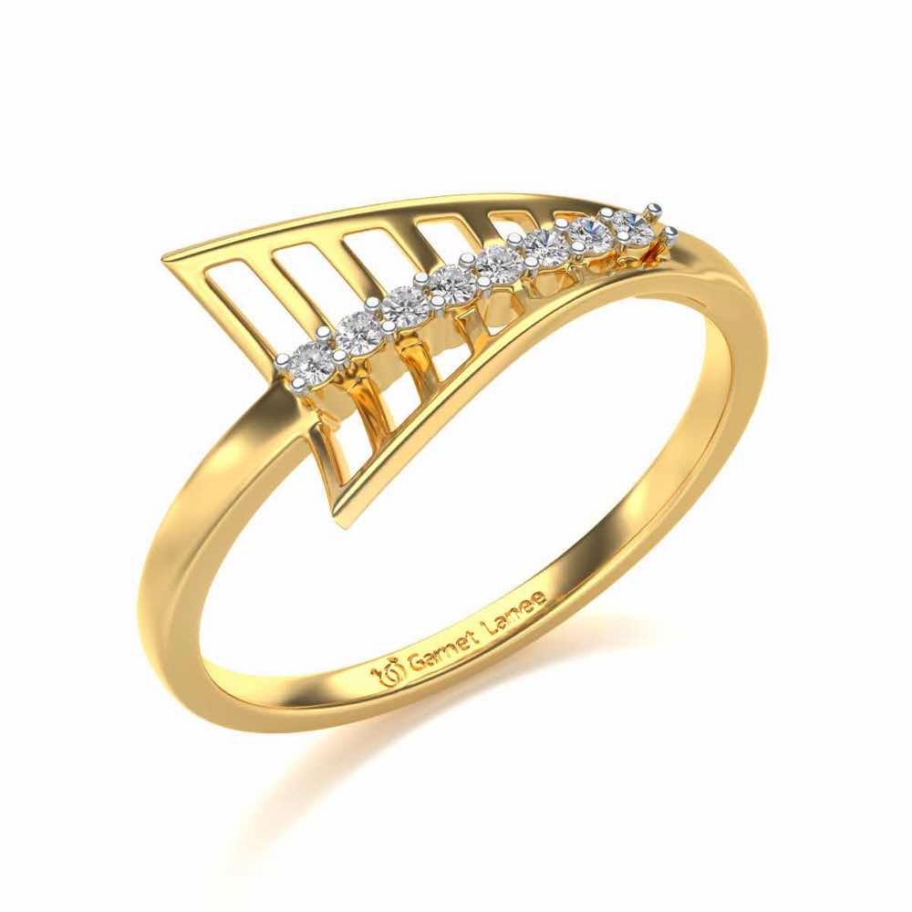 Airplane Silver Ring - Yellow Gold - Image 1