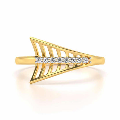Airplane Silver Ring - Yellow Gold - Image 4