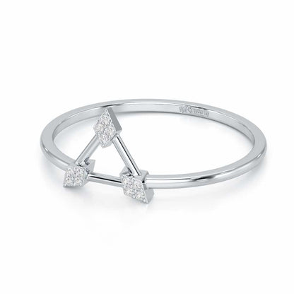 Airy Allure Silver Ring - White Gold - Image 2