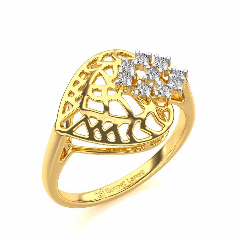 Alia Shine Silver Ring - Yellow Gold - Image 1