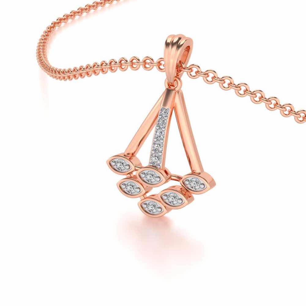 All Eyes Silver Pendant - Rose Gold - Image 2