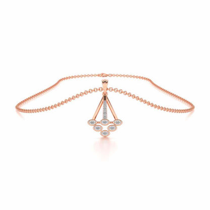 All Eyes Silver Pendant - Rose Gold - Image 3
