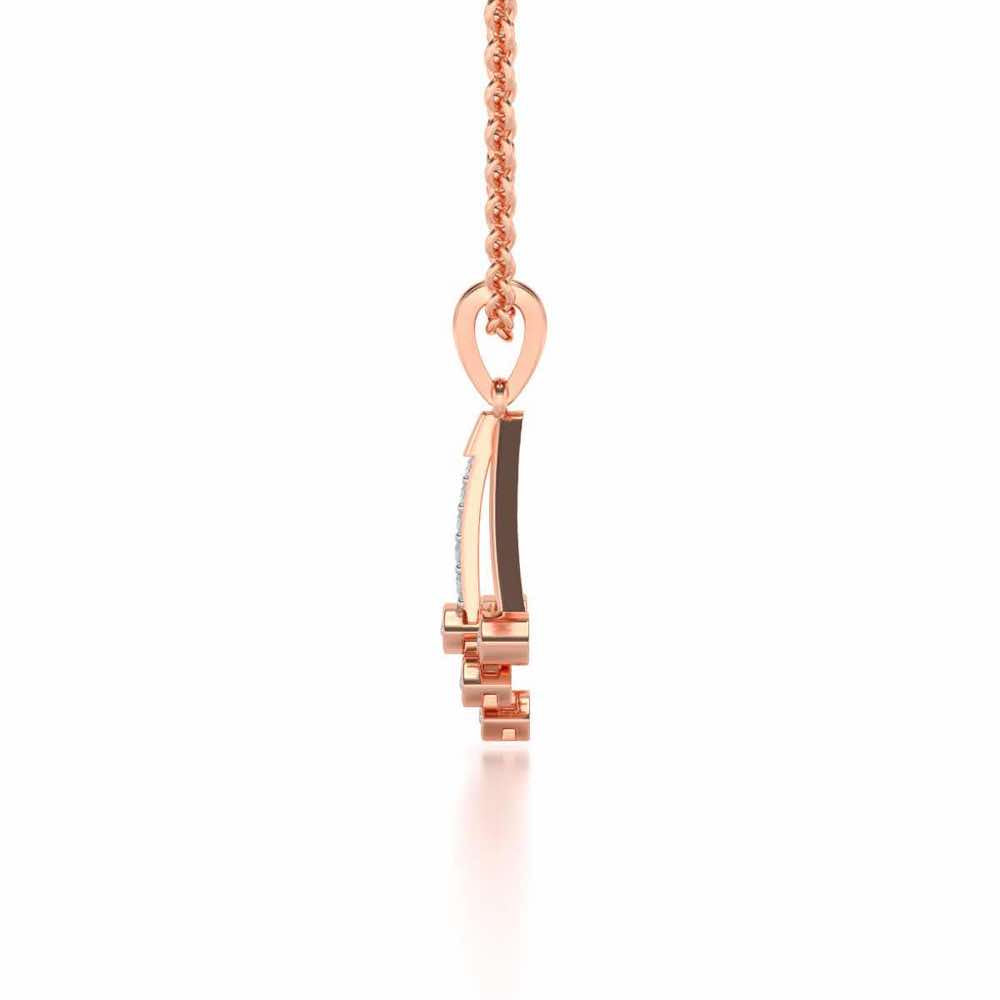 All Eyes Silver Pendant - Rose Gold - Image 4