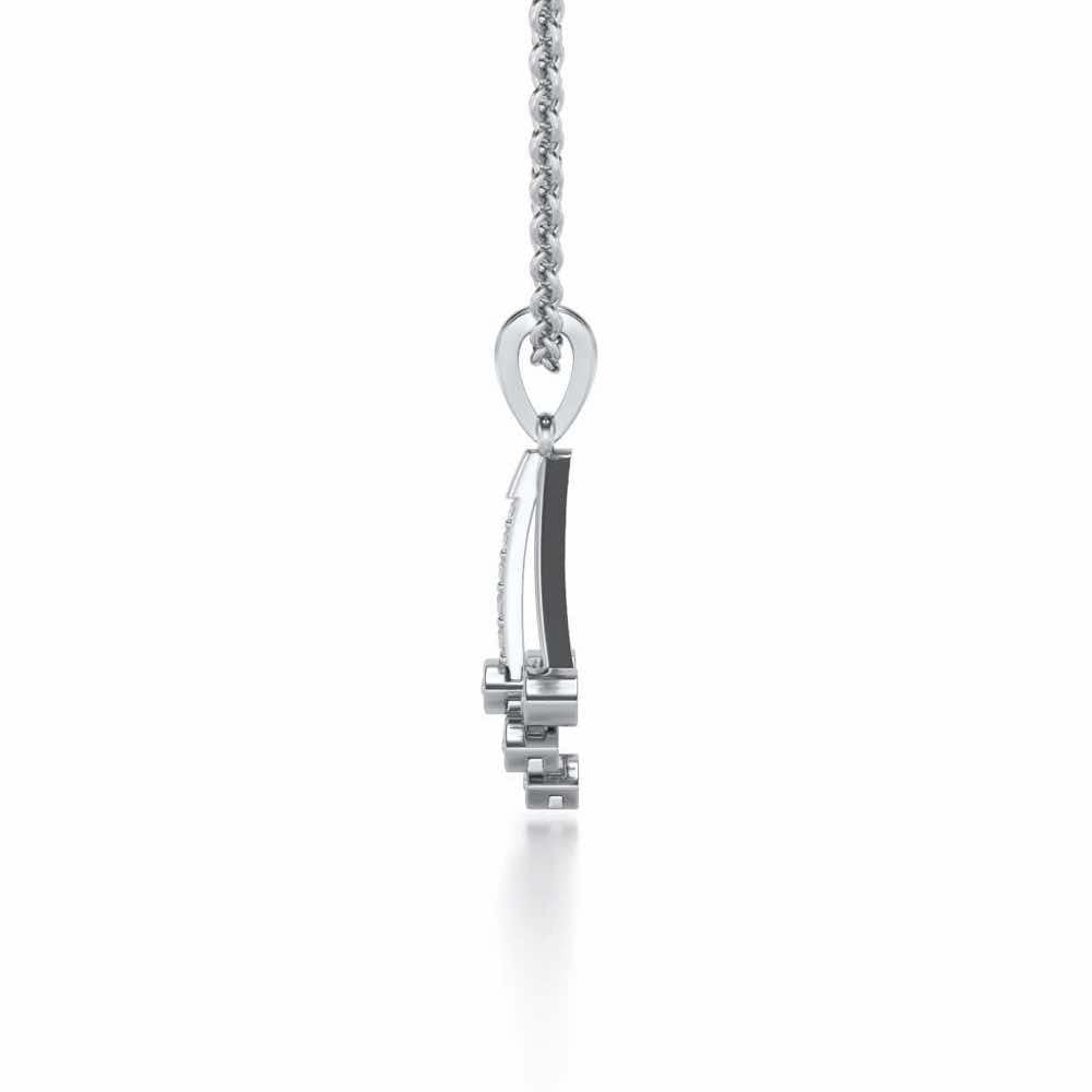 All Eyes Silver Pendant - White Gold - Image 4