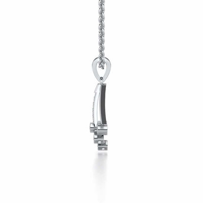 All Eyes Silver Pendant - White Gold - Image 4