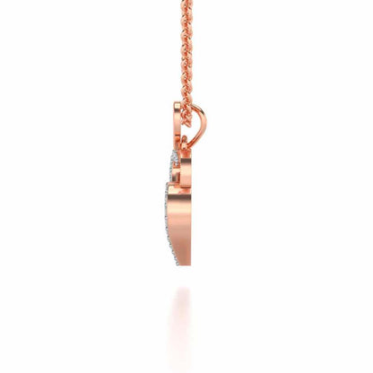 All Hearts Silver Pendant - Rose Gold - Image 4