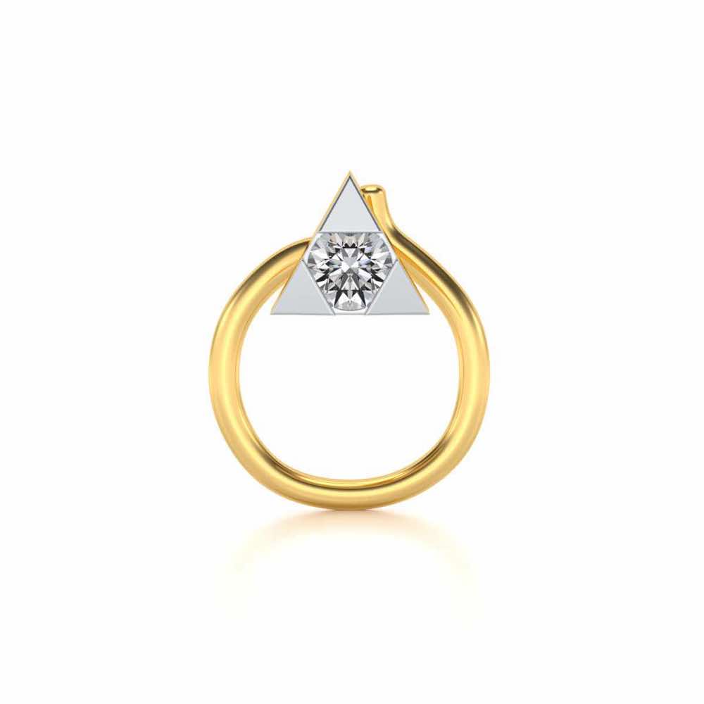 Alsephina Silver Nosepin - Yellow Gold - Image 2