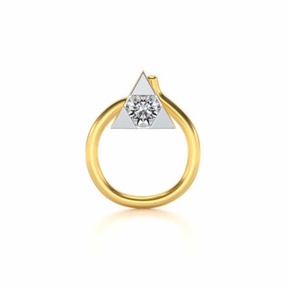 Alsephina Silver Nosepin - Yellow Gold - Image 2