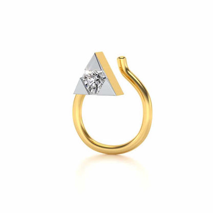 Alsephina Silver Nosepin - Yellow Gold - Image 3