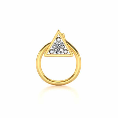 Alula Silver Nosepin - Yellow Gold - Image 2