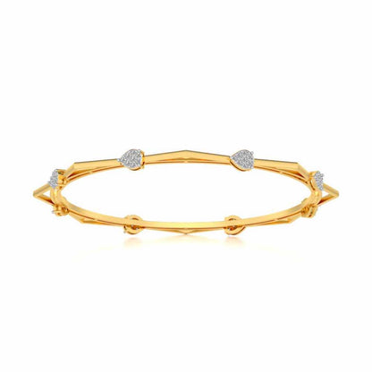 Alzir Silver Bangles - Yellow Gold - Image 5