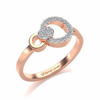Amaya Silver Ring - Rose Gold - Image 1